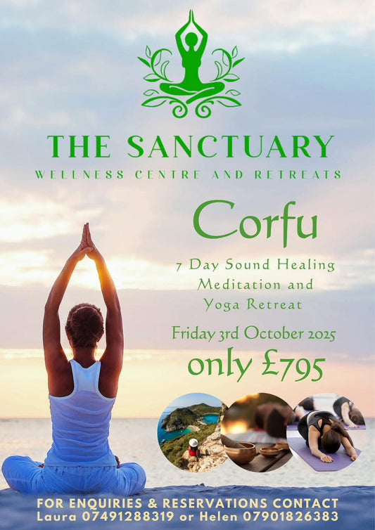 🌺 Corfu Retreat: 7-Day Sound Healing, Meditation & Yoga Experience