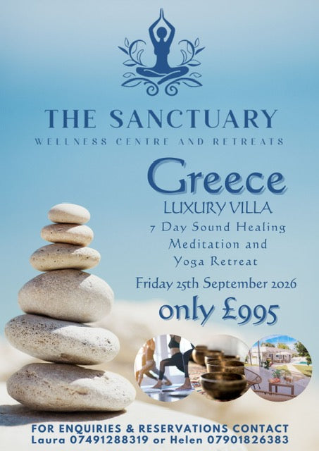 🌺 Greece Luxury Villa Retreat: 7-Day Sound Healing, Meditation & Yoga Experience